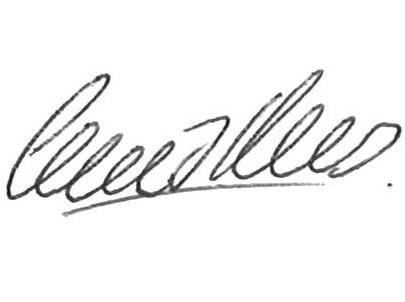 Gareth Davies' Signature 