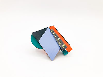 Rachel Butlin abstract colourful brooch