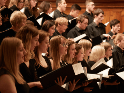 University Choir performing in Nottingham's Albert Hall